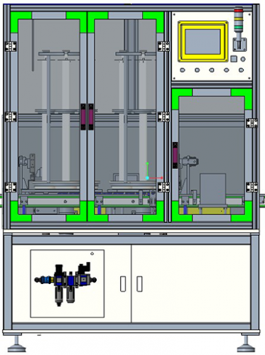 Máquina de alimentación y desmagnetización